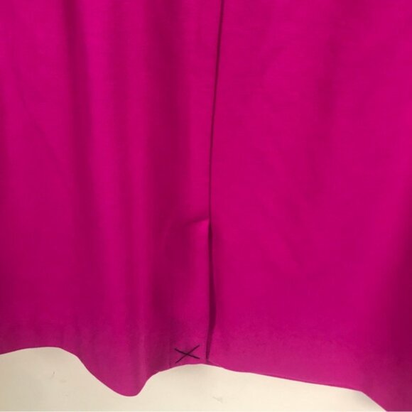 Merona Target NEW Hot Pink Midi Dress Ponti Sleeveless Sheath Stretch Fitted Zip - Picture 9 of 15